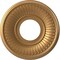 Ekena Millwork Berkshire PVC Ceiling Medallion (Canopies up to 4 1/2"), 10"OD x 3 1/2"ID x 3/4"P, Bright Coat Gold CMP10BEBGL - alternate 1